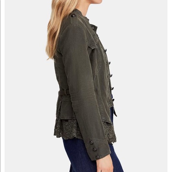 $148 Free People Emilia Military Jacket - Picture 8 of 8